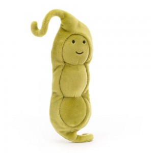 Comida Y Bebida Jellycat Amuseables Vivacious Vegetable Pea 18cm x 6cm x 4cm Verde Costa Rica | 59284-JLWR