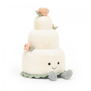 Comida Y Bebida Jellycat Amuseables Wedding Cake 30cm x 19cm x 19cm Blancas Costa Rica | 07698-CNSW