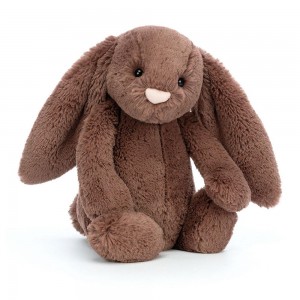 Conejo Jellycat Bashful Fudge Bunny 31cm x 12cm x 9cm Marrones Costa Rica | 93271-ELBA