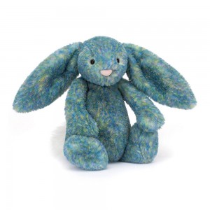 Conejo Jellycat Bashful Luxe Bunny Azure 31cm x 12cm x 9cm Azules Costa Rica | 75608-THQY