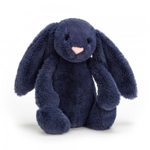 Conejo Jellycat Bashful Navy Bunny 31cm x 12cm x 9cm Azules Costa Rica | 41753-WDPX