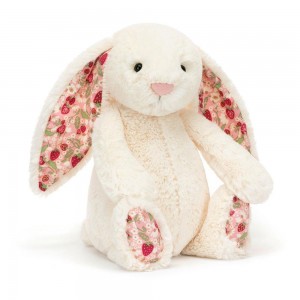 Conejo Jellycat Blossom Cream Bunny 'Berry' 31cm x 12cm x 9cm Blancas Costa Rica | 63702-HYCV