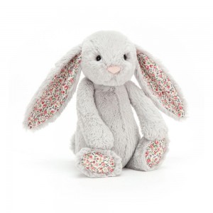 Conejo Jellycat Blossom Silver Bunny 31cm x 12cm x 9cm Gris Costa Rica | 07436-BRVD