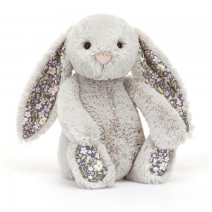 Conejo Jellycat Blossom Silver Bunny 'Bloom' 31cm x 12cm x 9cm Gris Costa Rica | 42913-LBER