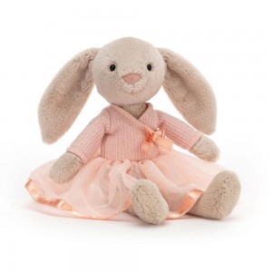 Conejo Jellycat Lottie Bunny Ballet 27cm x 7cm x 5cm Beige Costa Rica | 52943-THPY