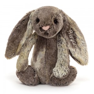 Conejo Jellycat Personalised Bashful Cottontail Bunny Medium 31cm x 12cm x 9cm Marrones Costa Rica | 84596-ADBM