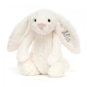 Conejo Jellycat Personalised Bashful Cream Bunny Medium 31cm x 12cm x 9cm Blancas Costa Rica | 86079-RVUM