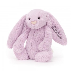 Conejo Jellycat Personalised Bashful Lilac Bunny Medium 31cm x 12cm x 9cm Moradas Costa Rica | 78562-QJDN