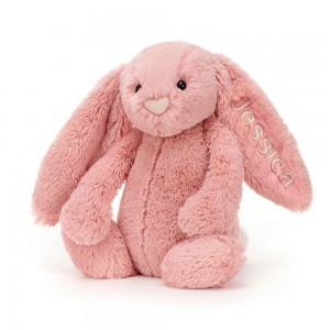Conejo Jellycat Personalised Bashful Petal Bunny Medium 31cm x 12cm x 9cm Rosas Costa Rica | 38214-ZEUT