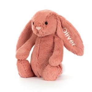 Conejo Jellycat Personalised Bashful Sorrel Bunny Medium 31cm x 12cm x 9cm Naranjas Costa Rica | 69341-KUEJ