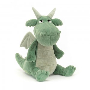 Criaturas Míticas Jellycat Adon Dragon 32cm x 15cm x 16cm Verde Costa Rica | 49285-EFXP