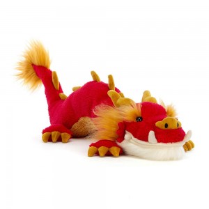 Criaturas Míticas Jellycat Festival Dragon 11cm x 18cm x 42cm Rojas Costa Rica | 03712-YZVJ