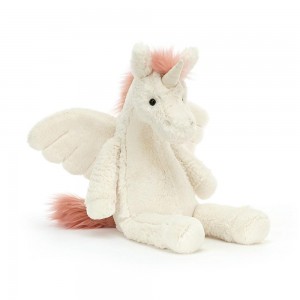 Criaturas Míticas Jellycat Lallagie Unicorn 35cm x 13cm x 13cm Blancas Costa Rica | 89365-OKZL