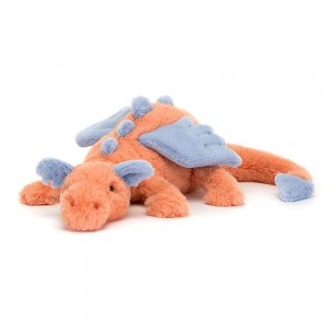 Criaturas Míticas Jellycat Persimmon Dragon 12cm x 14cm x 50cm Naranjas Costa Rica | 63085-YKGN