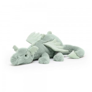 Criaturas Míticas Jellycat Sage Dragon 12cm x 14cm x 50cm Verde Costa Rica | 12395-VJRY