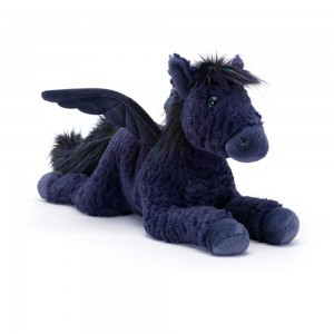Criaturas Míticas Jellycat Seraphina Pegasus 23cm x 16cm x 49cm Azules Costa Rica | 27301-LQES
