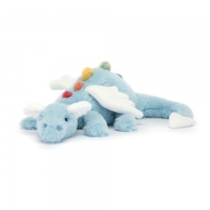 Criaturas Míticas Jellycat Sky Dragon 12cm x 14cm x 50cm Azules Costa Rica | 05847-GLOP
