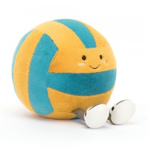 Deportes Jellycat Amuseables Sports Beach Volley 26cm x 21cm x 21cm Amarillo Costa Rica | 35167-ERYL