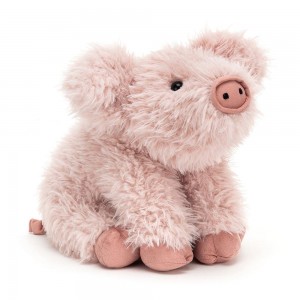 Farmyard Jellycat Curvie Pig 25cm x 16cm x 10cm Rosas Costa Rica | 68342-HJFP