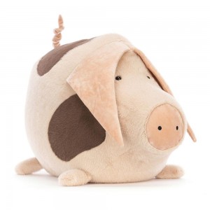 Farmyard Jellycat Higgledy Piggledy Old Spot 3.5in x 2.8in x 5.5in Rosas Costa Rica | 17250-PLJR
