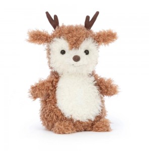 Farmyard Jellycat Little Reindeer 7.1in x 3.9in x 3.1in Marrones Costa Rica | 68924-BNLX