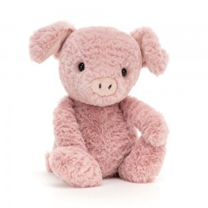 Farmyard Jellycat Tumbletuft Pig 7.9in x 3.5in x 3.1in Rosas Costa Rica | 45231-ESLV