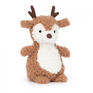 Farmyard Jellycat Wee Reindeer 4.7in x 2.8in x 2.4in Marrones Costa Rica | 87362-QPZO
