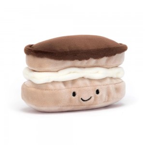 Foodies Jellycat Amuseables Pretty Patisserie Éclair 7cm x 12cm x 6cm Beige Costa Rica | 19847-ZDTY