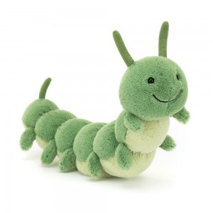 Gatos Y Gatitos Jellycat Carys Caterpillar 5.1in x 2in x 9.4in Verde Costa Rica | 49285-NYHS