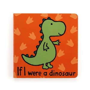 If I Were Books Jellycat If I Were A Dinosaur Board Book 15cm x 15cm x 2cm Verde Costa Rica | 89736-GPAV