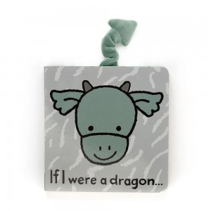 If I Were Books Jellycat If I Were A Dragon Board Book 15cm x 15cm x 2cm Verde Costa Rica | 07982-EUGA
