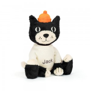 Jerséis Jellycat Jellycat Jack with Personalised Cream Jumper 32cm x 11cm x 9cm Negras Costa Rica | 61953-SNPJ