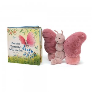 Juegos De Libros Y Juguetes Jellycat Beatrice Butterfly's Wild Garden Book and Beatrice Butterfly Rosas Costa Rica | 65470-FLQX