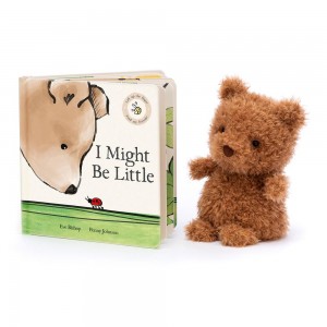 Juegos De Libros Y Juguetes Jellycat I Might Be Little Book and Little Bear Marrones Costa Rica | 20941-MBVA