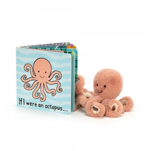 Juegos De Libros Y Juguetes Jellycat If I Were An Octopus Book and Odell Octopus Tiny Naranjas Costa Rica | 01683-KLWV