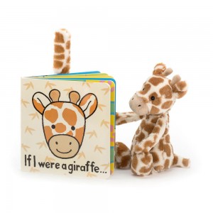 Juegos De Libros Y Juguetes Jellycat If I Were A Giraffe Book and Bashful Giraffe Small Naranjas Costa Rica | 28590-AEGS