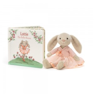 Juegos De Libros Y Juguetes Jellycat Lottie The Ballet Bunny Book and Lottie Bunny Ballet Rosas Costa Rica | 38104-MLPD