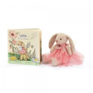 Juegos De Libros Y Juguetes Jellycat Lottie Fairy Bunny Book and Lottie Bunny Fairy Rosas Costa Rica | 78612-WZVU