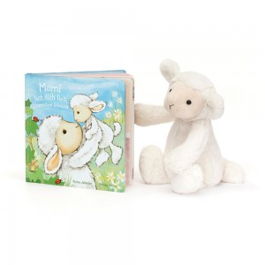Juegos De Libros Y Juguetes Jellycat Mami Hat Dich Lieb, Lammchen Schnuck Buch and Bashful Lamb Medium Blancas Costa Rica | 20516-KNVG