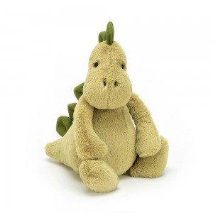 Juguetes Blandos Jellycat Bashful Dino 31cm x 12cm x 9cm Verde Costa Rica | 87329-HWLJ