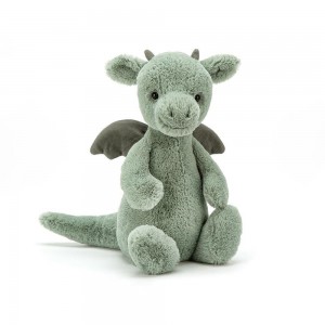 Juguetes Blandos Jellycat Bashful Dragon 31cm x 12cm x 9cm Verde Costa Rica | 82593-TCMW