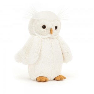 Juguetes Blandos Jellycat Bashful Owl 27cm x 10cm x 10cm Blancas Costa Rica | 70291-GUCX