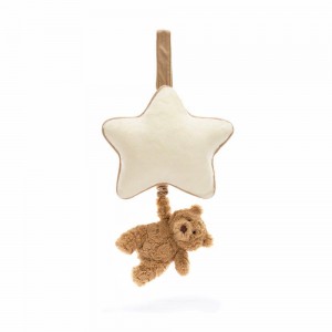 Juguetes Del Bebé Jellycat Bartholomew Bear Musical Pull 30cm x 18cm x 5cm Marrones Costa Rica | 13460-TYNE