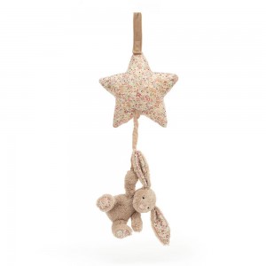 Juguetes Del Bebé Jellycat Blossom Bea Bunny Musical Pull 30cm x 19cm x 3cm Beige Costa Rica | 24758-YMVG