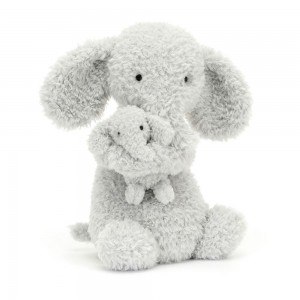 Juguetes Del Bebé Jellycat Huddles Elephant 26cm x 14cm x 10cm Gris Costa Rica | 21490-CPIM