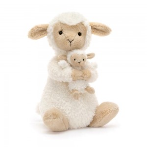 Juguetes Del Bebé Jellycat Huddles Sheep 26cm x 14cm x 10cm Blancas Costa Rica | 29478-EBWR