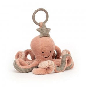 Juguetes Del Bebé Jellycat Odell Octopus Activity Toy 10cm x 20cm x 20cm Naranjas Costa Rica | 35610-ACZF
