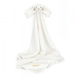 Juguetes Del Bebé Jellycat Personalised Bashful Luxe Bunny Luna Blankie 56cm x 70cm x 9cm Blancas Costa Rica | 18692-ZRND