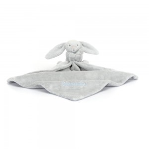 Juguetes Del Bebé Jellycat Personalised Bashful Silver Bunny Soother 15cm x 34cm x 34cm Gris Costa Rica | 92860-HKLP