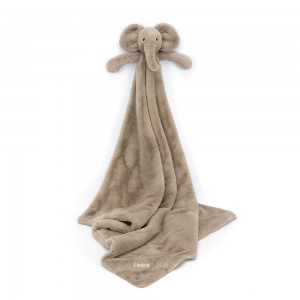 Juguetes Del Bebé Jellycat Personalised Smudge Elephant Blankie 56cm x 70cm x 9cm Gris Costa Rica | 75269-POGZ